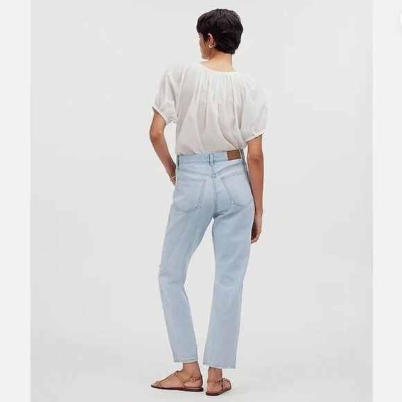Madewell The 90’s Straight Crop Jean Light Wash 29 - Picture 2 of 15